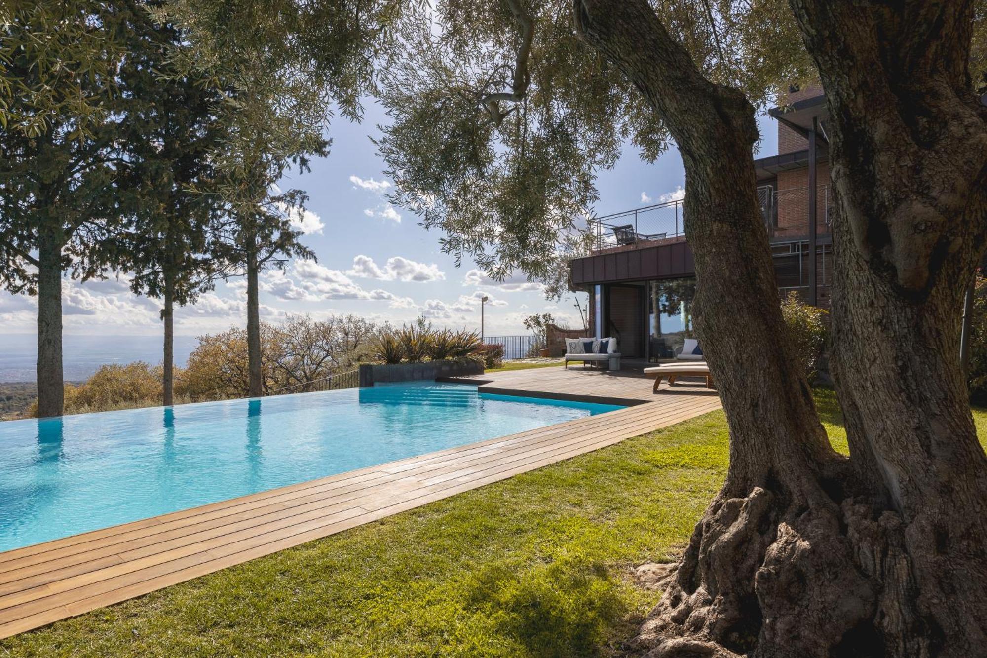 Ragalna Scialaj Villa Di Lusso Sull'Etna Con Piscina E Vista Mare מראה חיצוני תמונה